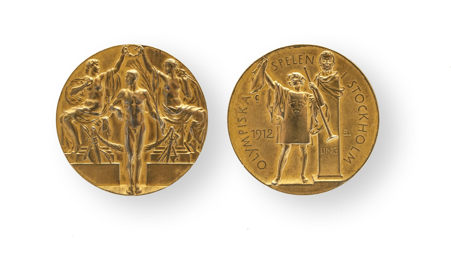 Goldene Medaille von den Olympischen Spielen 1912 in Stockholm