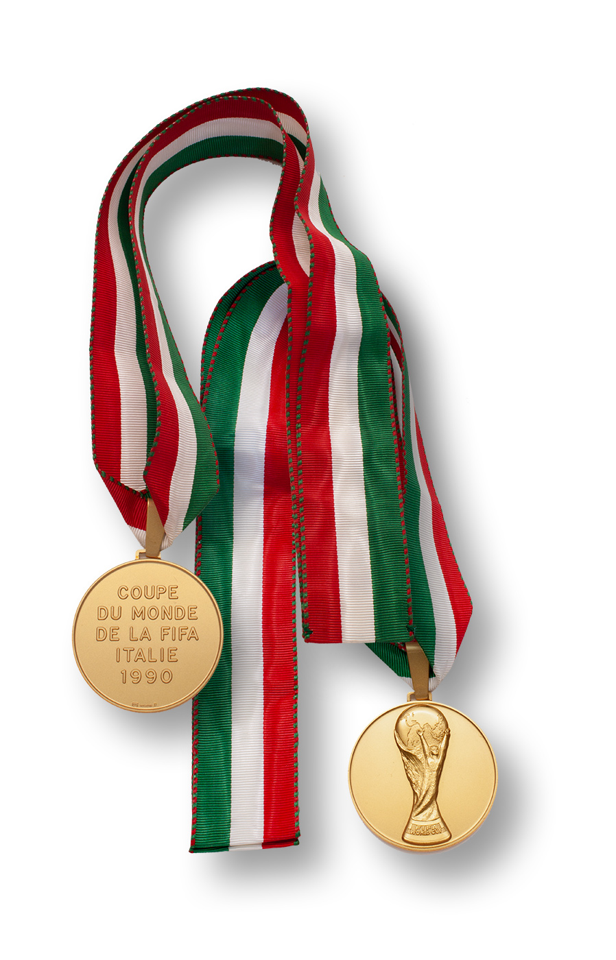 Medaille mit grün-weiß-rotem Band