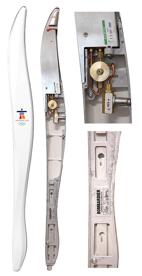 Geöffnete Olympische Fackel