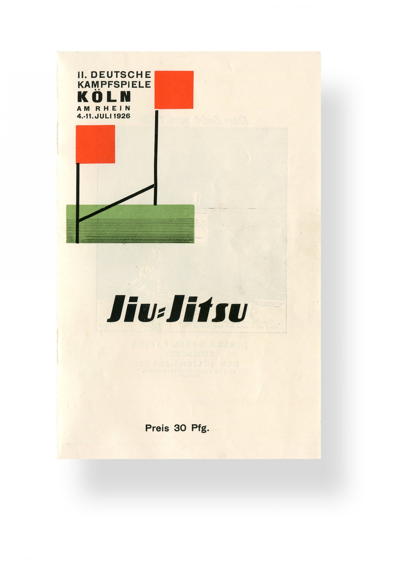 Faltblatt mit dem Logo der 2. Deutschen Kampfspiele