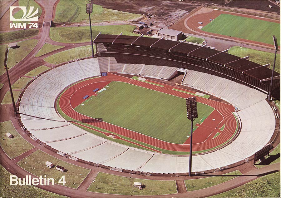 Bulletin mit Abbildung des Parkstadions in Geslenkirchen